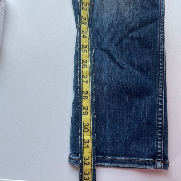 Silver Jeans Co. Elysa Capris Mid Rise Luxe Stretch Dark Wash XS Small 26 - Picture 8 of 8